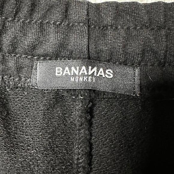 Bananas Monkey Premium Logo Sweat Shorts 7.5” Black Men’s S - Picture 7 of 8